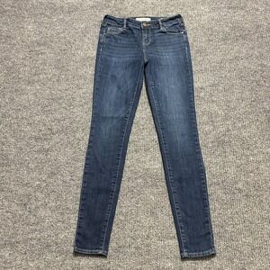 Bullhead Denim Co. Womens Mid‎ Rise Skinniest Jeans Size 24 Blue Stretch Casual